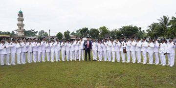 Wakil Bupati Batu Bara Pimpin Upacara Hari Pahlawan dan Tabur Bunga di Tugu Pahlawan Tanjung Tiram